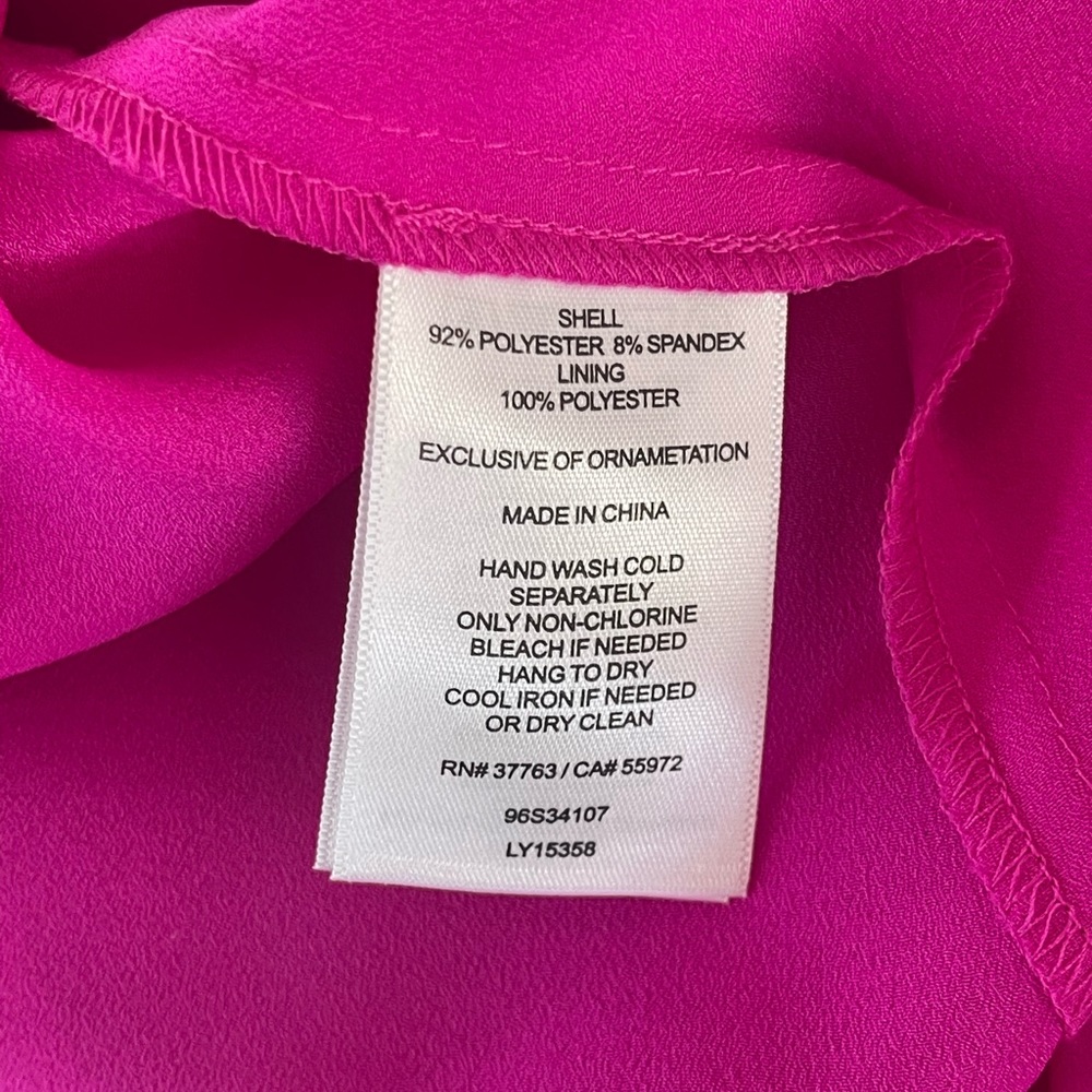 Laundry hot pink sleeveless dress with lace detailing - Picture 8 of 9